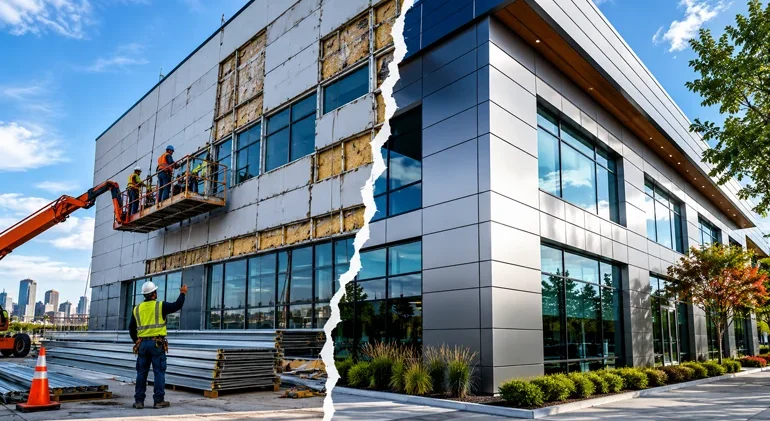 Re Clad Vs Repair Commercial Cladding Decision Guide