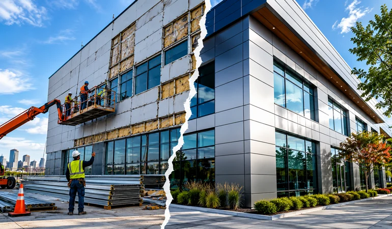 Re Clad Vs Repair Commercial Cladding Decision Guide
